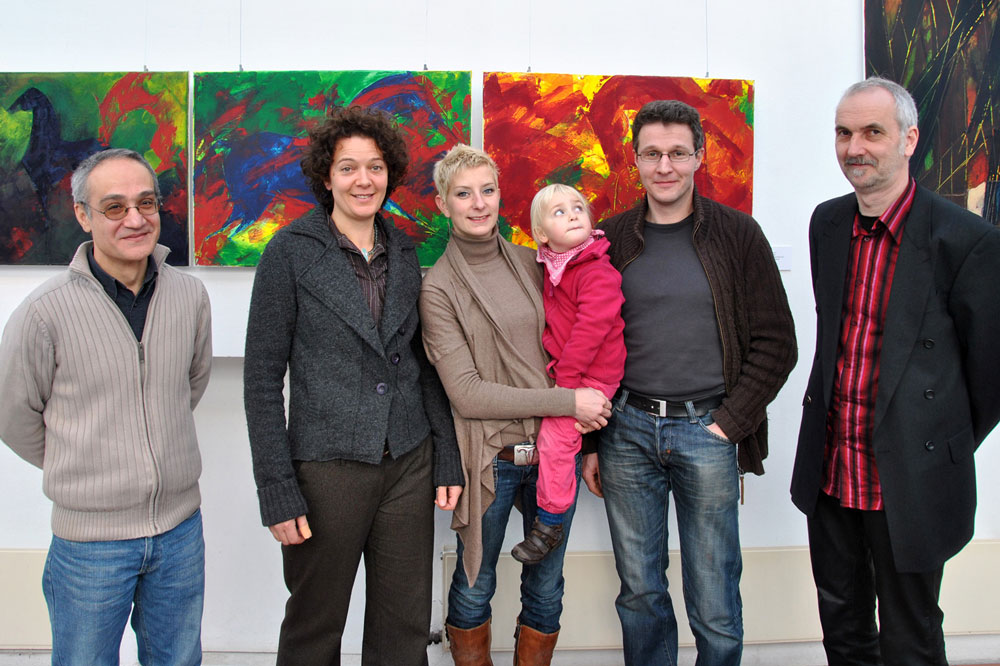 von links nach rechts: Jamshid Badrnejad, Bettina Schneider, Eva Harenberg-Ullrich, Hartwig Gerbracht und Pavle Kovacevic von links nach rechts: Jamshid Badrnejad, Bettina Schneider, Eva Harenberg-Ullrich, Hartwig Gerbracht und Pavle Kovacevic.